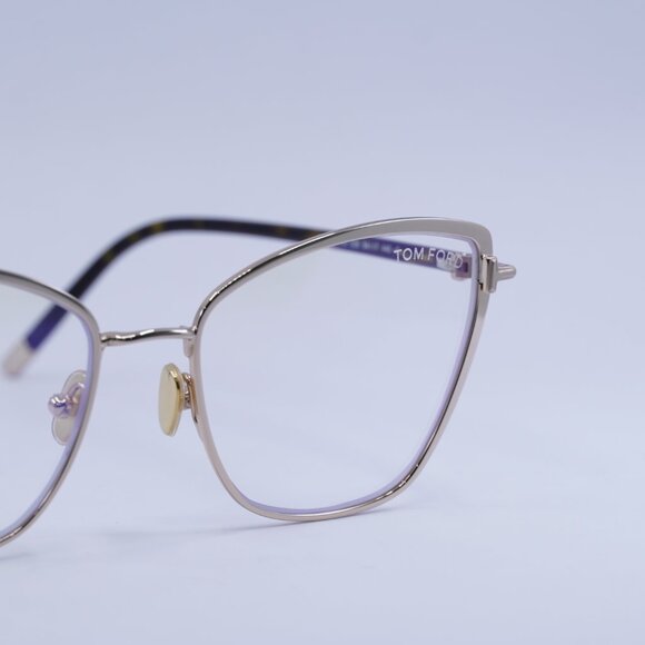 🕶️ New Tom Ford FT5740-B 028 Eyeglasses - Shiny Rose Gold Frame - Picture 5 of 9